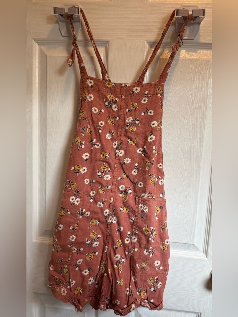 Hollister floral short overall